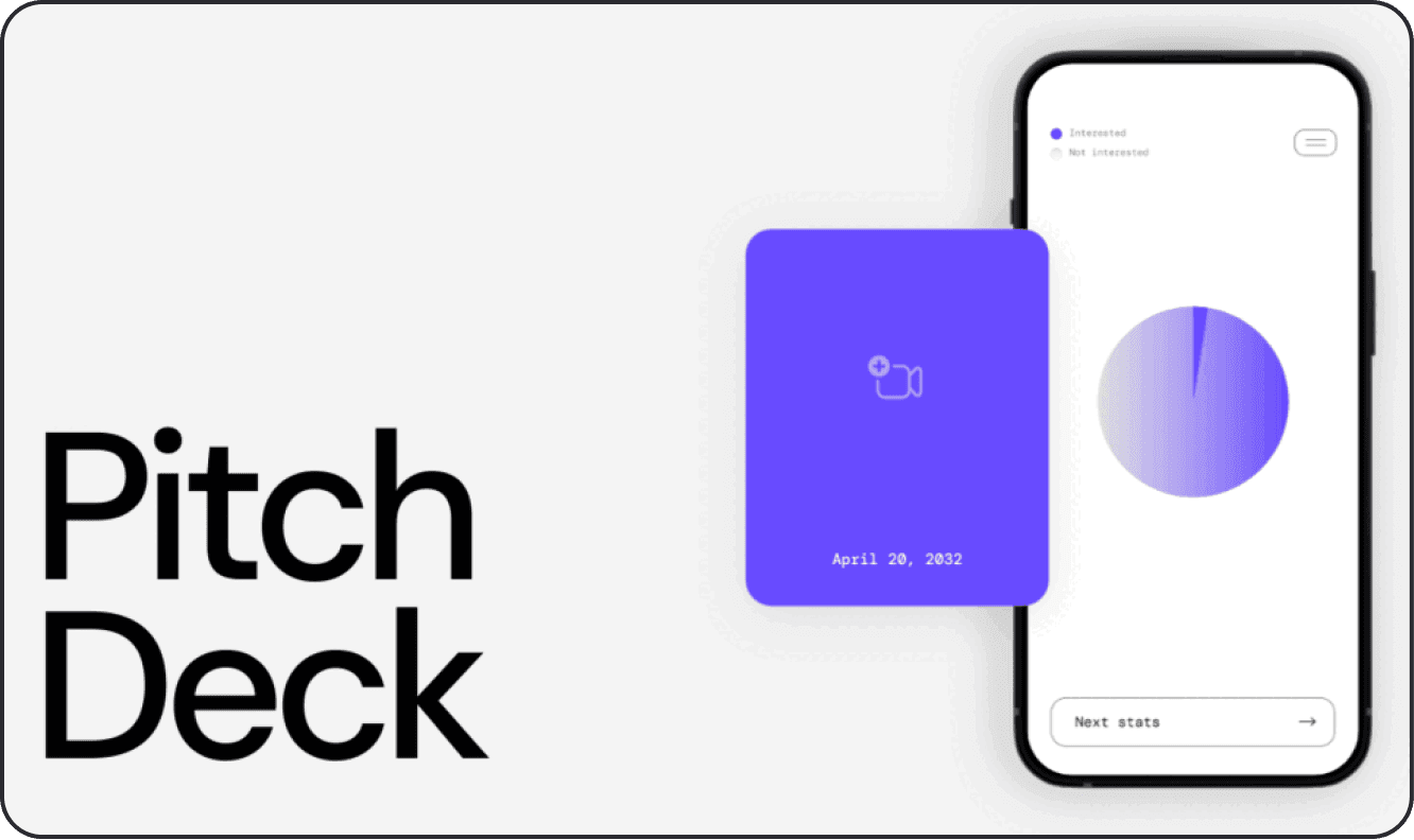 Pitch deck and mobile presentation design